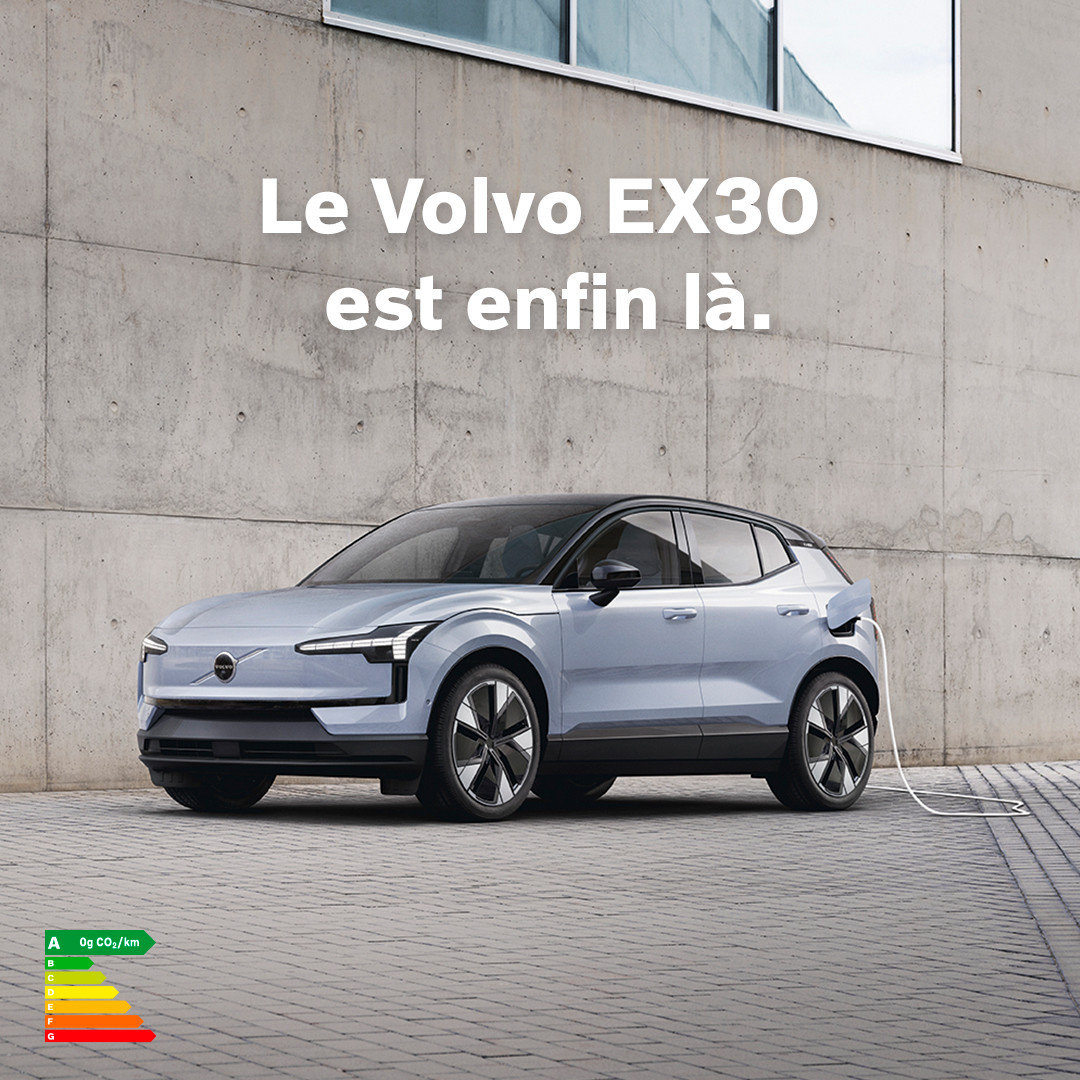 LE VOLVO EX30 EST ENFIN LA. A partir de 380€/Mois(1) avec apport*